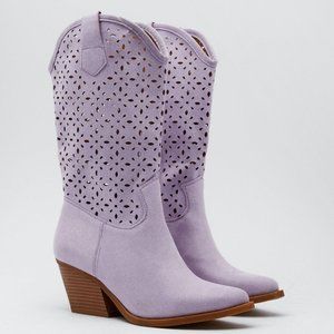 Cowboy Boots Purple